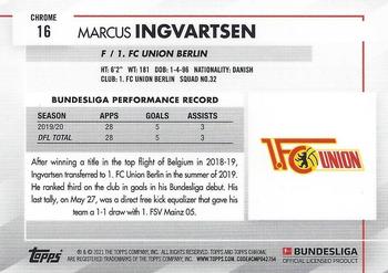 2020-21 Topps Chrome Bundesliga #16 Marcus Ingvartsen Back