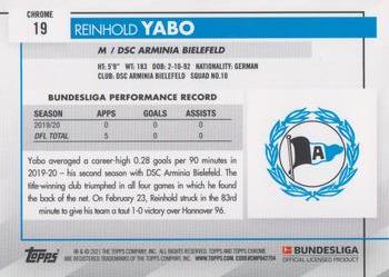 2020-21 Topps Chrome Bundesliga #19 Reinhold Yabo Back