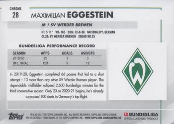 2020-21 Topps Chrome Bundesliga #28 Maximilian Eggestein Back
