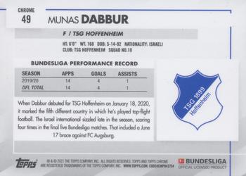 2020-21 Topps Chrome Bundesliga #49 Munas Dabbur Back