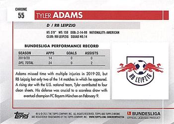 2020-21 Topps Chrome Bundesliga #55 Tyler Adams Back