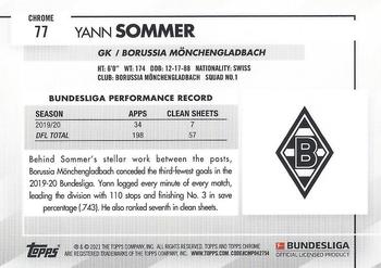 2020-21 Topps Chrome Bundesliga #77 Yann Sommer Back