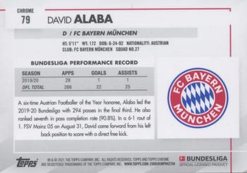 2020-21 Topps Chrome Bundesliga #79 David Alaba Back