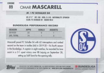 2020-21 Topps Chrome Bundesliga #89 Omar Mascarell Back