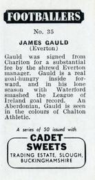 1957 Cadet Sweets Footballers #35 James Gauld Back