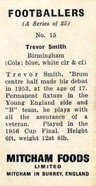 1956 Mitcham Foods Footballers #15 Trevor Smith Back