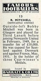 1956 Barratt & Co. Famous Footballers (A4) #13 Bobby Mitchell Back