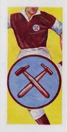 1956 Kane Products Football Clubs and Colours #2 West Ham United Front