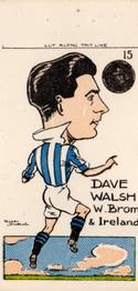 1950 Famous Footballers of Today by Mickey Durling #15 David Walsh Front