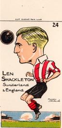 1950 Famous Footballers of Today by Mickey Durling #24 Len Shackleton Front
