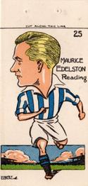 1950 Famous Footballers of Today by Mickey Durling #25 Maurice Edelston Front