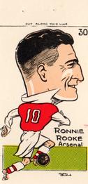 1950 Famous Footballers of Today by Mickey Durling #30 Ronnie Rooke Front