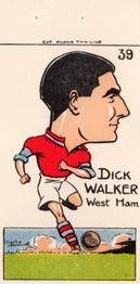 1950 Famous Footballers of Today by Mickey Durling #39 Dick Walker Front