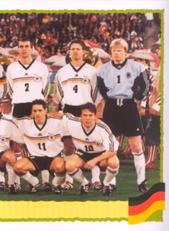2000 Panini UEFA Euro Belgium-Netherlands Stickers #5 Team Germany Front