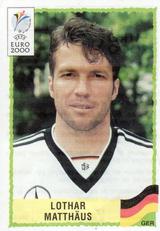 2000 Panini UEFA Euro Belgium-Netherlands Stickers #9 Lothar Matthaus Front