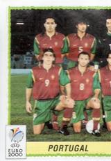 2000 Panini UEFA Euro Belgium-Netherlands Stickers #50 Team Portugal Front