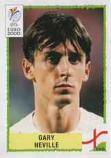 2000 Panini UEFA Euro Belgium-Netherlands Stickers #76 Gary Neville Front