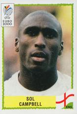 2000 Panini UEFA Euro Belgium-Netherlands Stickers #78 Sol Campbell Front