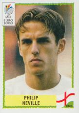 2000 Panini UEFA Euro Belgium-Netherlands Stickers #82 Phil Neville Front