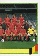 2000 Panini UEFA Euro Belgium-Netherlands Stickers #97 Team Belgium Front