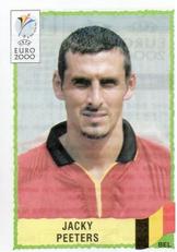 2000 Panini UEFA Euro Belgium-Netherlands Stickers #101 Jacky Peeters Front