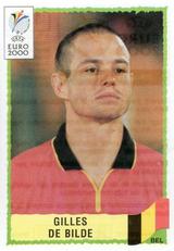 2000 Panini UEFA Euro Belgium-Netherlands Stickers #114 Gilles De Bilde Front