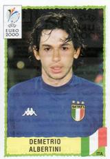 2000 Panini UEFA Euro Belgium-Netherlands Stickers #175 Demetrio Albertini Front