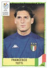 2000 Panini UEFA Euro Belgium-Netherlands Stickers #181 Francesco Totti Front