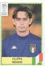 2000 Panini UEFA Euro Belgium-Netherlands Stickers #182 Filippo Inzaghi Front