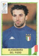 2000 Panini UEFA Euro Belgium-Netherlands Stickers #184 Alessandro Del Piero Front