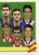 2000 Panini UEFA Euro Belgium-Netherlands Stickers #189 Team Spain Front