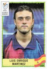 2000 Panini UEFA Euro Belgium-Netherlands Stickers #201 Luis Enrique Martinez Front