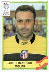 2000 Panini UEFA Euro Belgium-Netherlands Stickers #209 Jose Francisco Molina Front