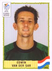 2000 Panini UEFA Euro Belgium-Netherlands Stickers #274 Edwin van der Sar Front