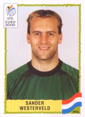 2000 Panini UEFA Euro Belgium-Netherlands Stickers #293 Sander Westerveld Front