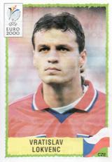 2000 Panini UEFA Euro Belgium-Netherlands Stickers #314 Vratislav Lokvenc Front