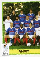 2000 Panini UEFA Euro Belgium-Netherlands Stickers #337 Team France Front