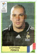 2000 Panini UEFA Euro Belgium-Netherlands Stickers #358 Stephane Porato Front