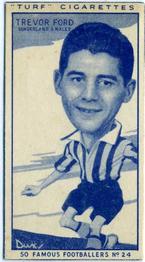 1951 Turf Cigarettes Famous Footballers #24 Trevor Ford Front