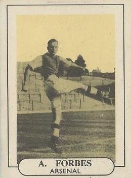 1952 W.R. Wilkinson Popular Footballers #1 Alex Forbes Front