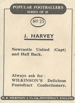 1952 W.R. Wilkinson Popular Footballers #25 Joe Harvey Back