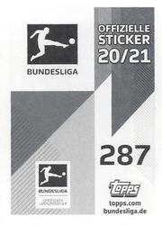 2020-21 Topps Bundesliga Offizielle Stickers #287 Heimtrikot Back