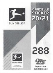 2020-21 Topps Bundesliga Offizielle Stickers #288 Auswärtstrikot Back