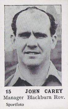 1954 Sportfoto Footballers #15 Johnny Carey Front