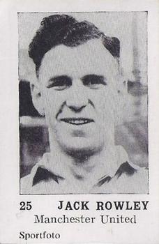 1954 Sportfoto Footballers #25 Jack Rowley Front