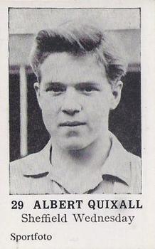 1954 Sportfoto Footballers #29 Albert Quixall Front