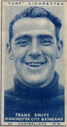 1948 Turf Cigarettes Footballers #5 Frank Swift Front