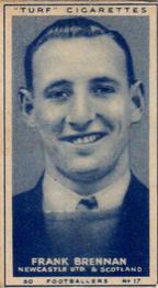 1948 Turf Cigarettes Footballers #17 Frank Brennan Front