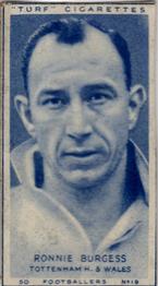 1948 Turf Cigarettes Footballers #19 Ron Burgess Front