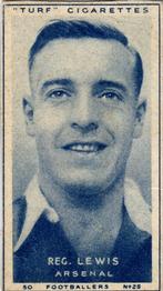 1948 Turf Cigarettes Footballers #25 Reg Lewis Front